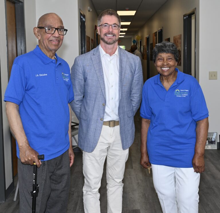 Joseph De Laine, Jr., BDPF Board Member; Carl McClary, Vice President of Reader Mood McClary Foundation, Past President of the American Academy of Forensic Sciences and BDPF supporter; Marguirite De Laine, BDPF Chairperson.