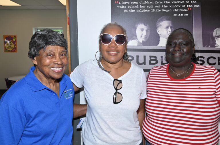 Marguirite De Laine, BDPF Chairperson; Alice Doctor, BDPF supporter; Rev. Aretha Gibson Johnson, BDPF supporter.